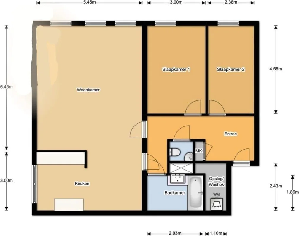 Foto van de Kamer gelegen aan de Anna Blamansingel in Amsterdam