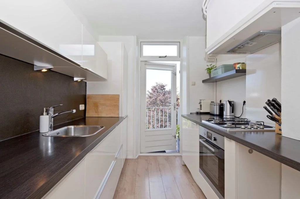 geblurde versie van de foto als achtergrond