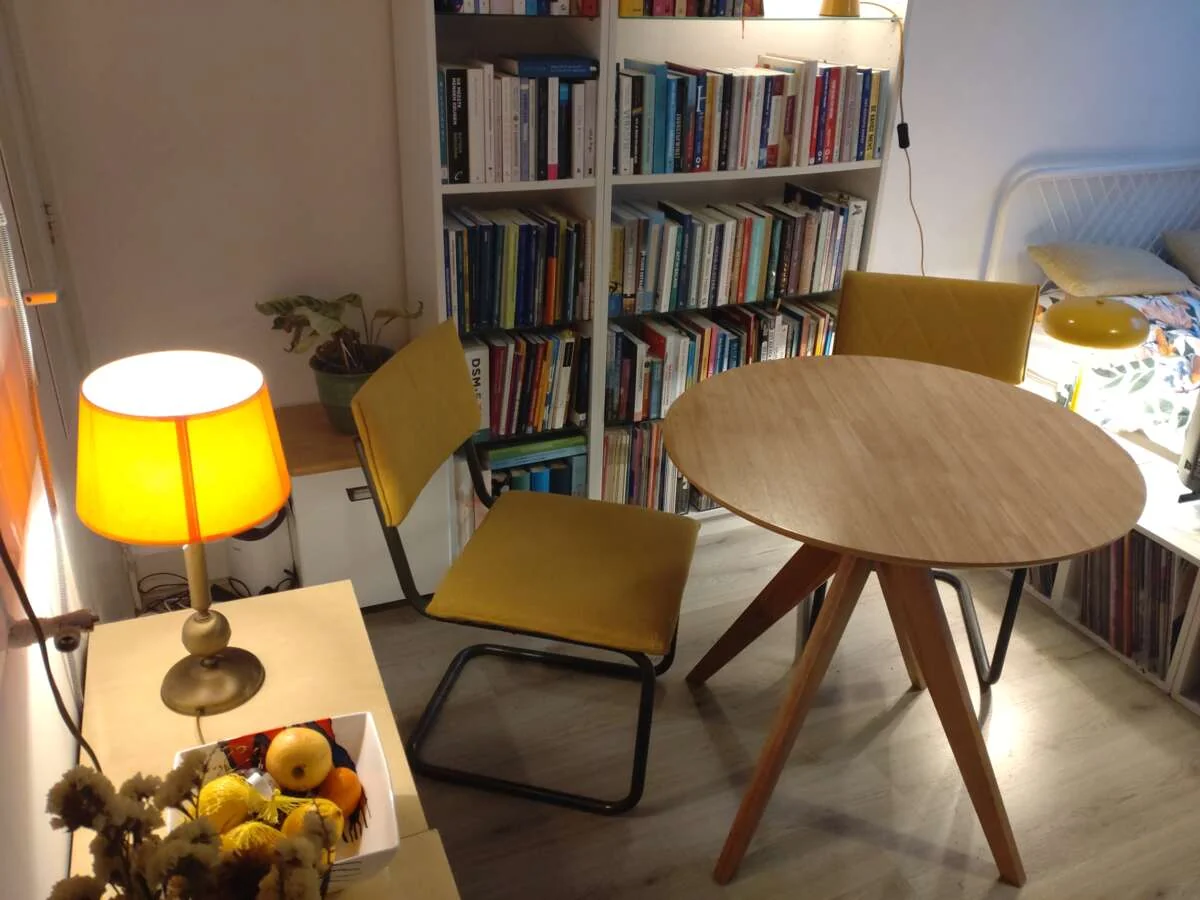 geblurde versie van de foto als achtergrond