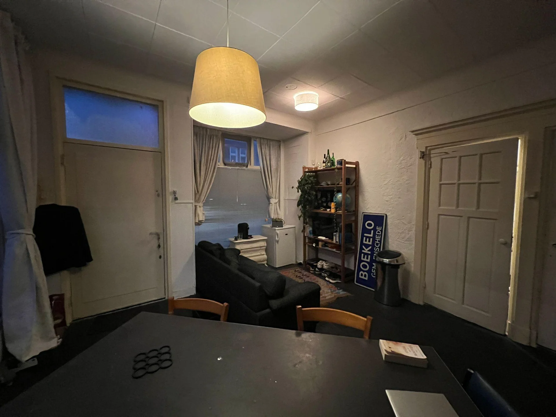 geblurde versie van de foto als achtergrond