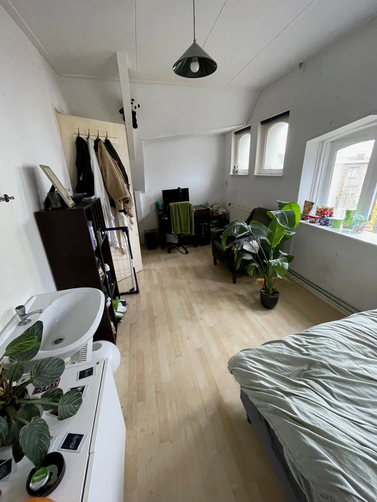 geblurde versie van de foto als achtergrond