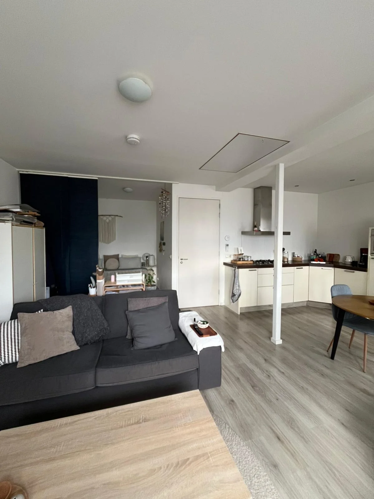 geblurde versie van de foto als achtergrond