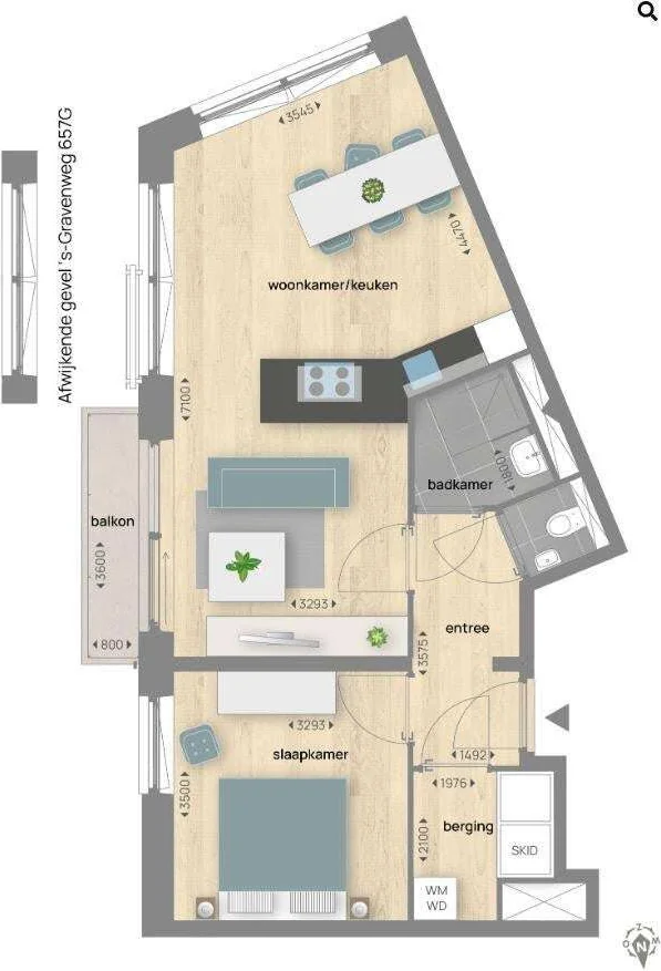 Foto van de Appartement gelegen aan de 's-Gravenweg in Rotterdam