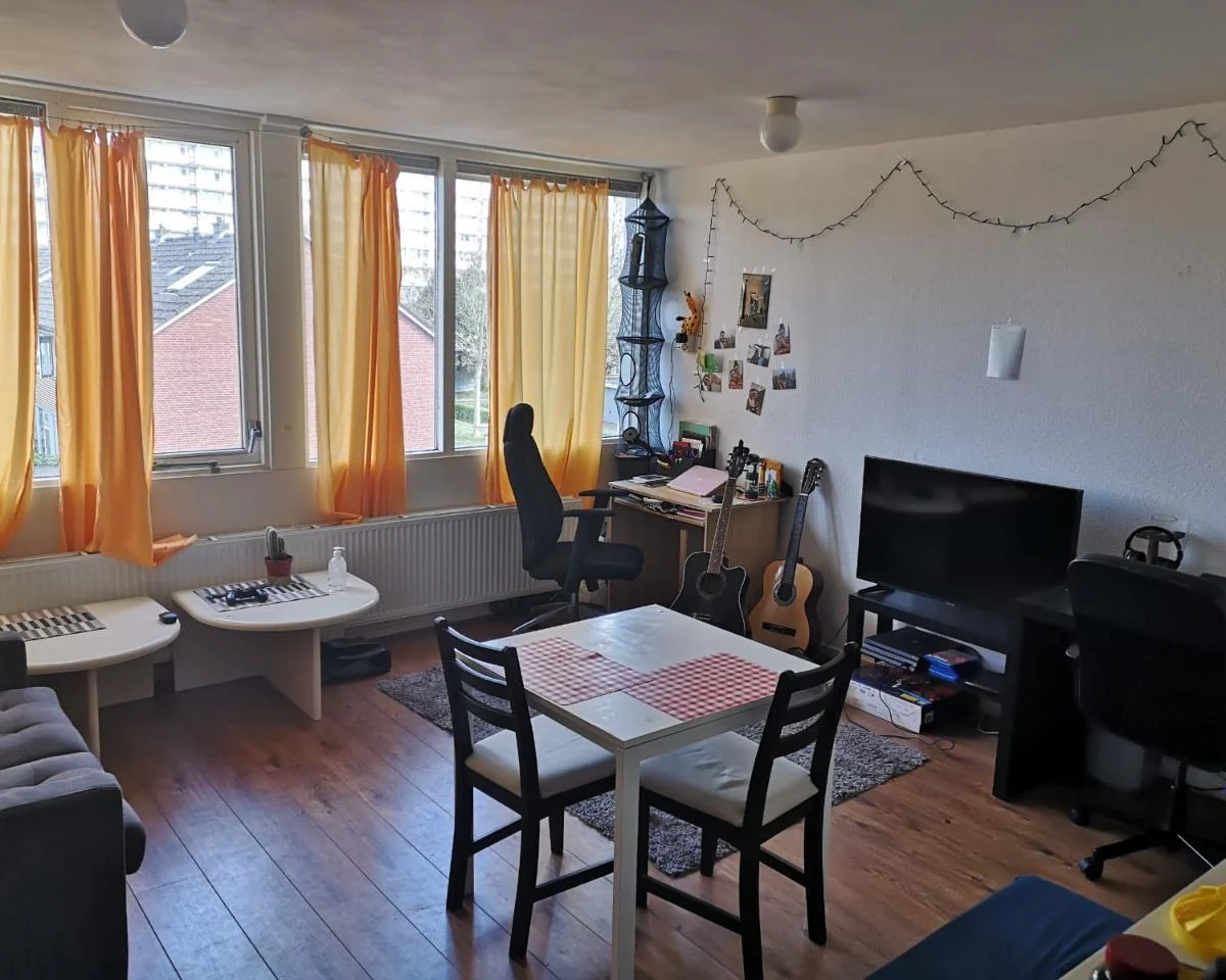 geblurde versie van de foto als achtergrond