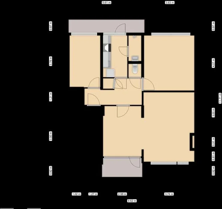 Foto van de Appartement gelegen aan de Boekenrode in Rotterdam