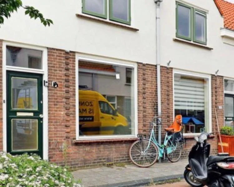 geblurde versie van de foto als achtergrond