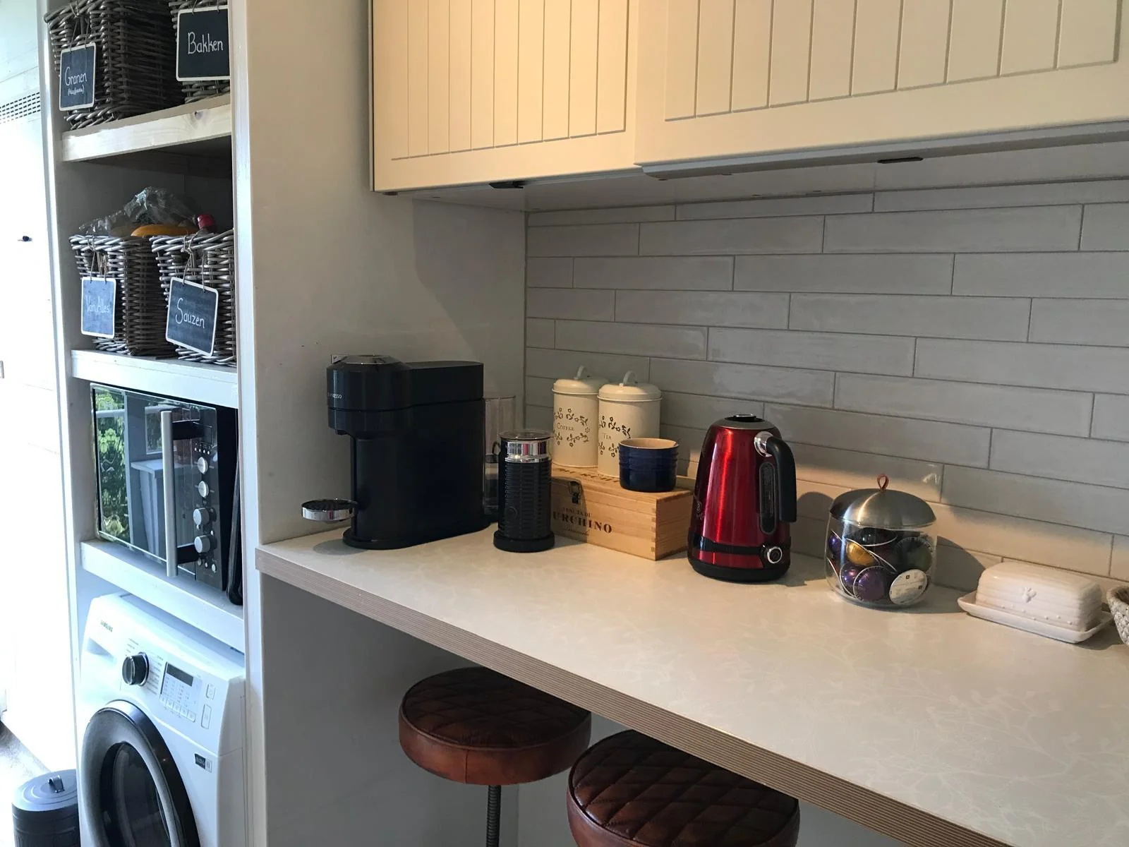 geblurde versie van de foto als achtergrond