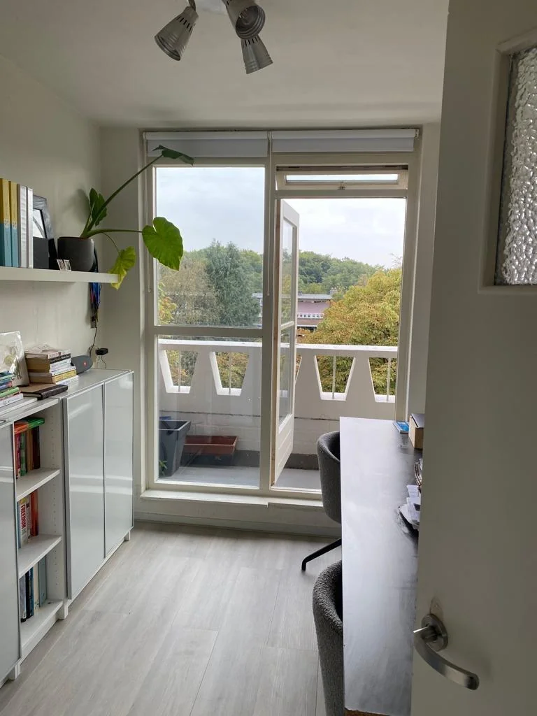 geblurde versie van de foto als achtergrond