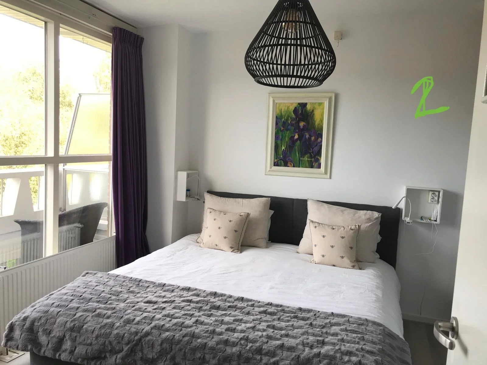 geblurde versie van de foto als achtergrond