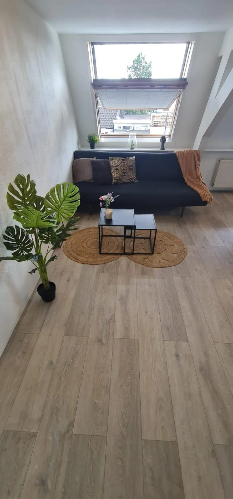 geblurde versie van de foto als achtergrond