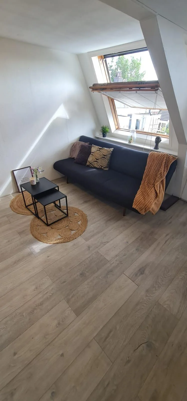 geblurde versie van de foto als achtergrond