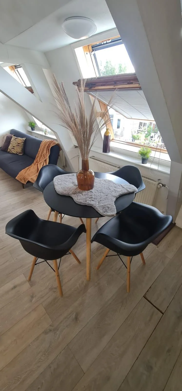 geblurde versie van de foto als achtergrond