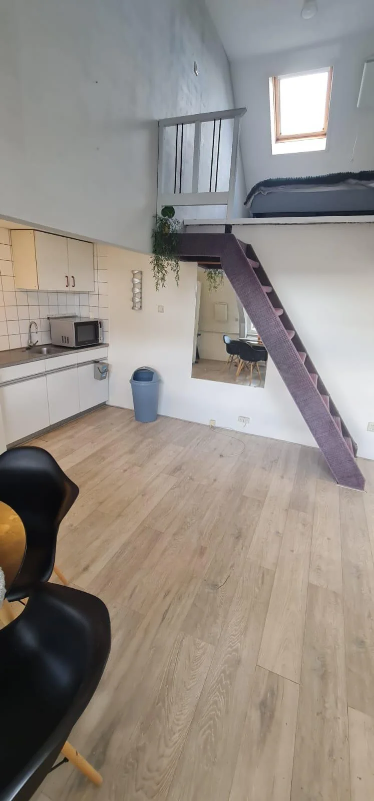 geblurde versie van de foto als achtergrond