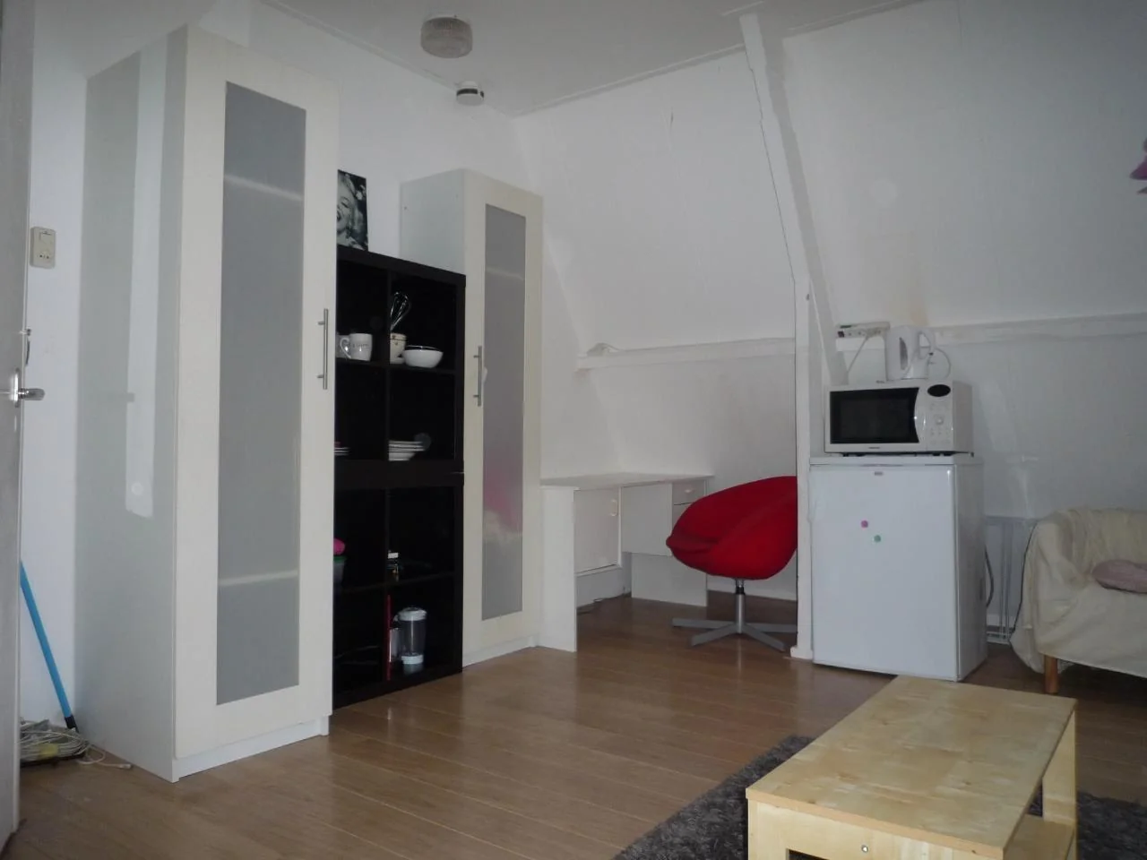 geblurde versie van de foto als achtergrond