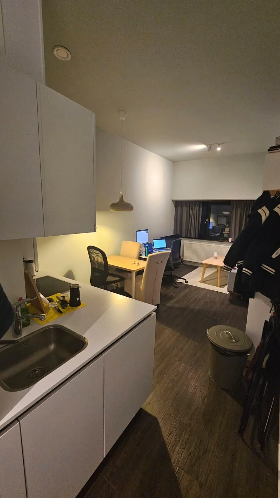 geblurde versie van de foto als achtergrond