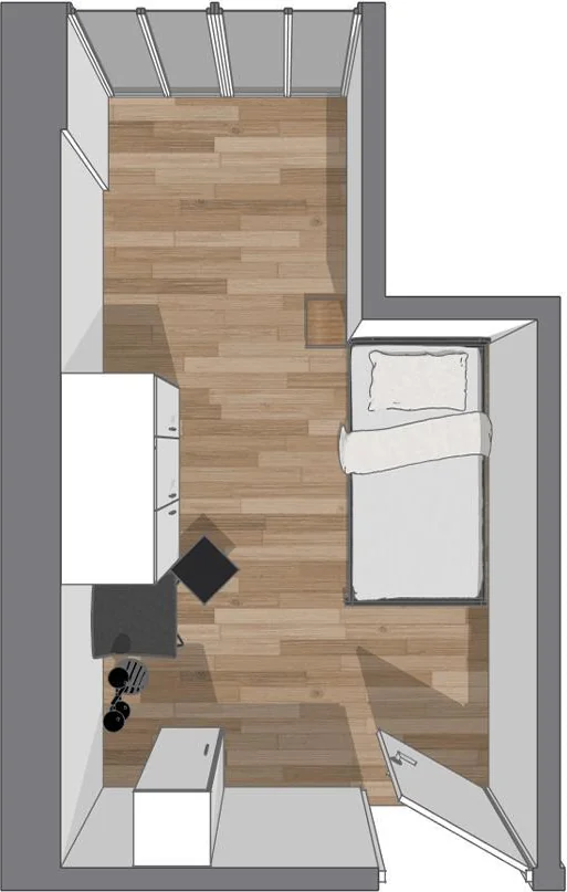 Foto van de Kamer gelegen aan de Westblaak in Rotterdam