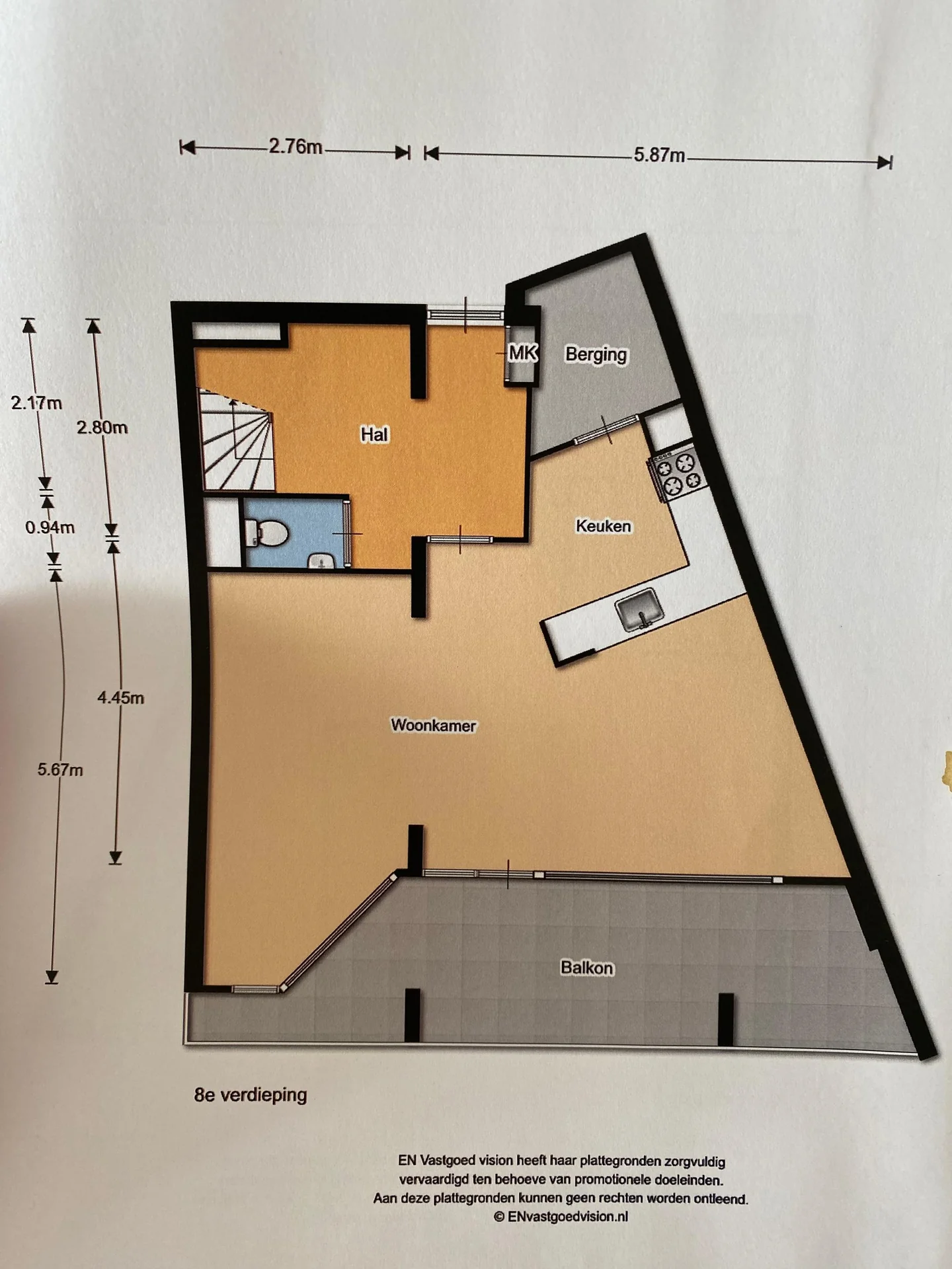 Foto van de Kamer gelegen aan de Leksmondhof in Amsterdam