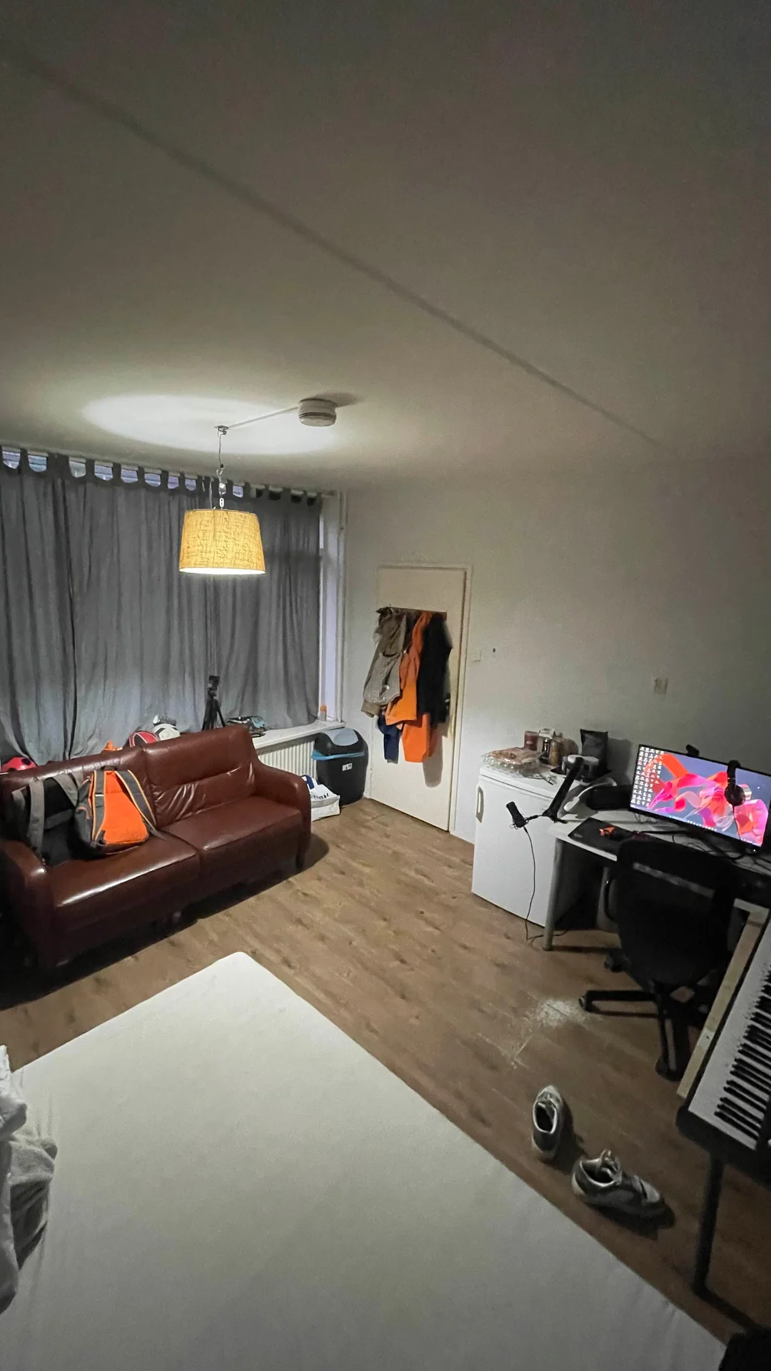 geblurde versie van de foto als achtergrond