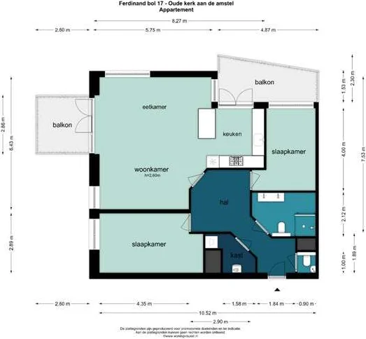 Foto van de Appartement gelegen aan de Ferdinand Bol in Ouderkerk aan de Amstel