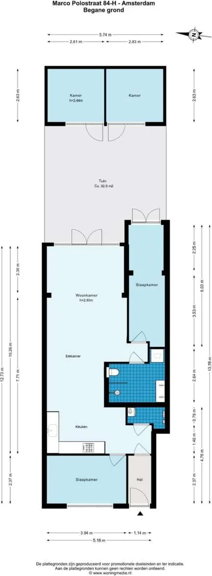 Foto van de Appartement gelegen aan de Marco Polostraat in Amsterdam