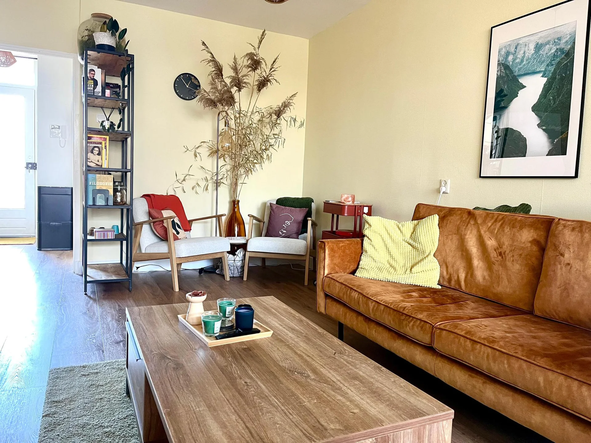 geblurde versie van de foto als achtergrond