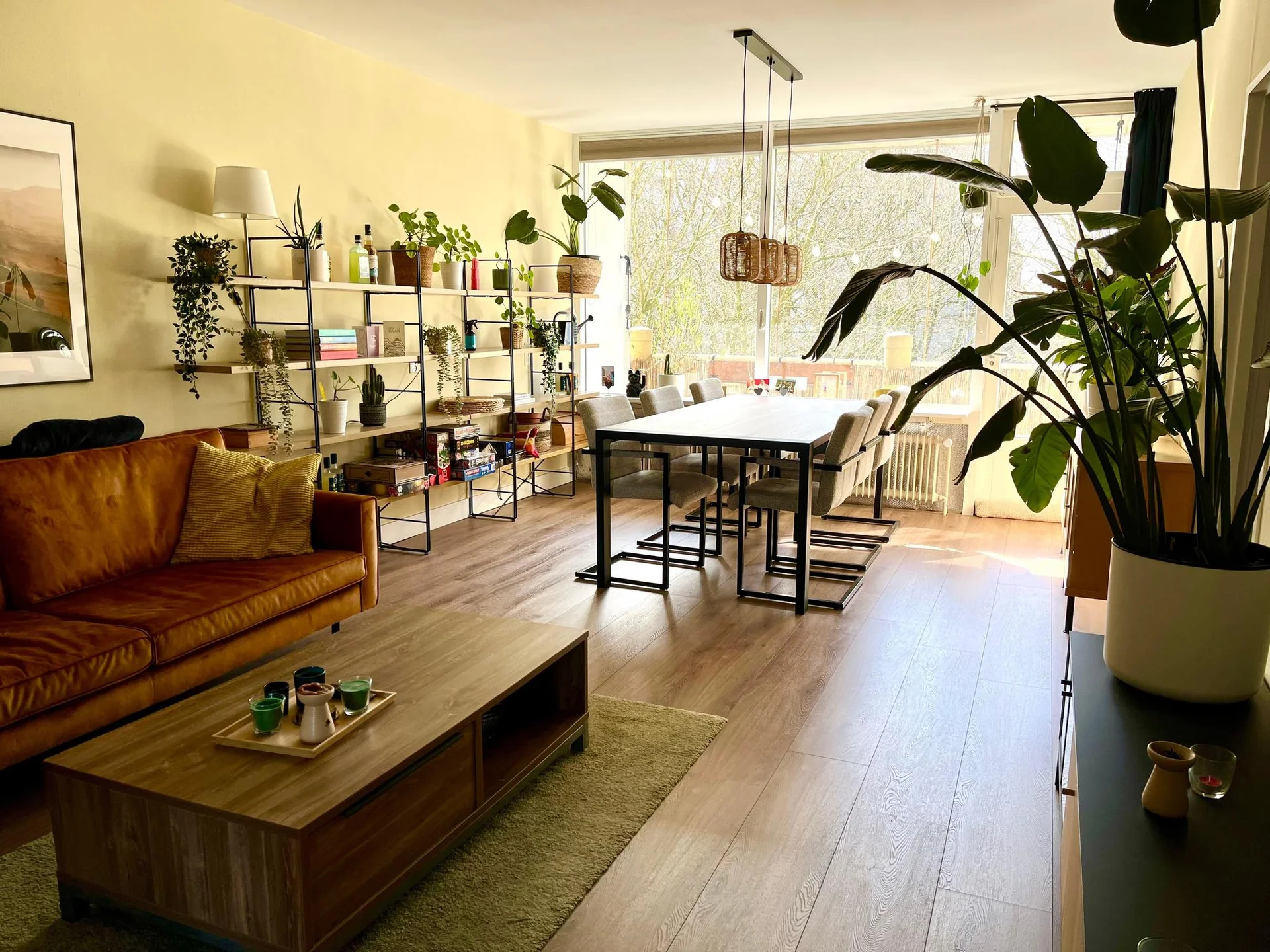 geblurde versie van de foto als achtergrond