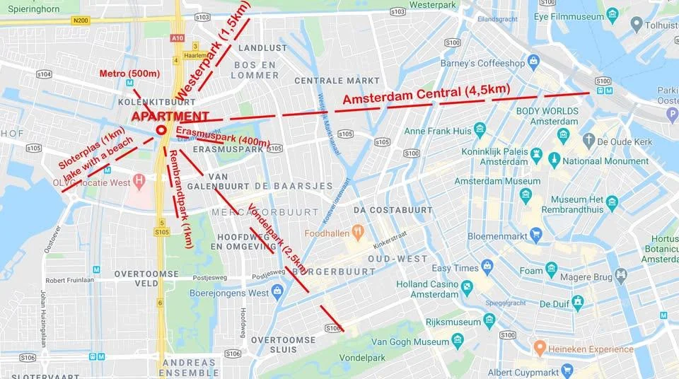 Foto van de Kamer gelegen aan de De Leeuw van Vlaanderenstraat in Amsterdam