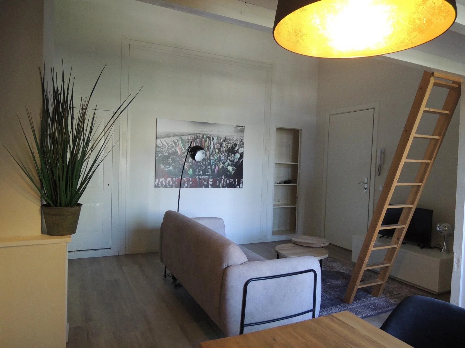 geblurde versie van de foto als achtergrond