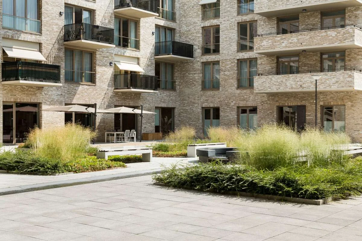 geblurde versie van de foto als achtergrond