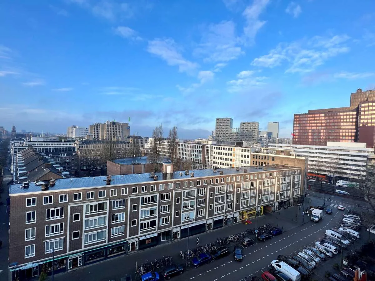 geblurde versie van de foto als achtergrond