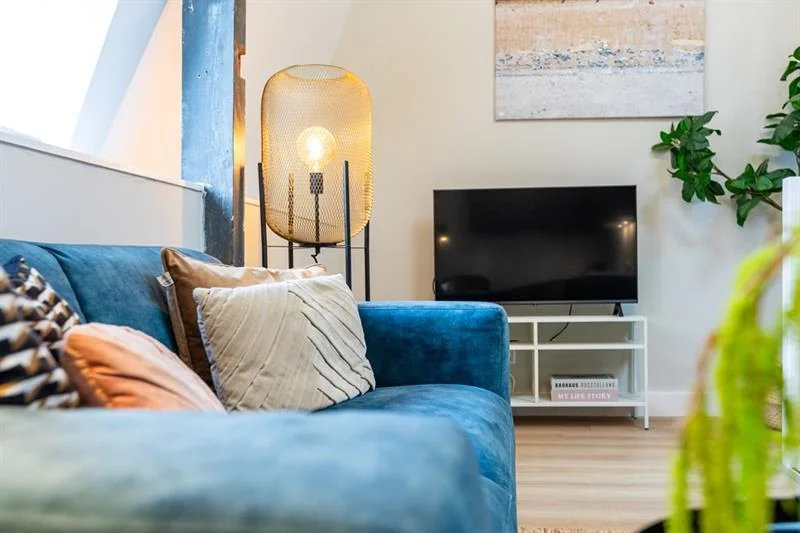 geblurde versie van de foto als achtergrond