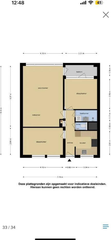 Foto van de Kamer gelegen aan de Leverkruidweg in Zaandam