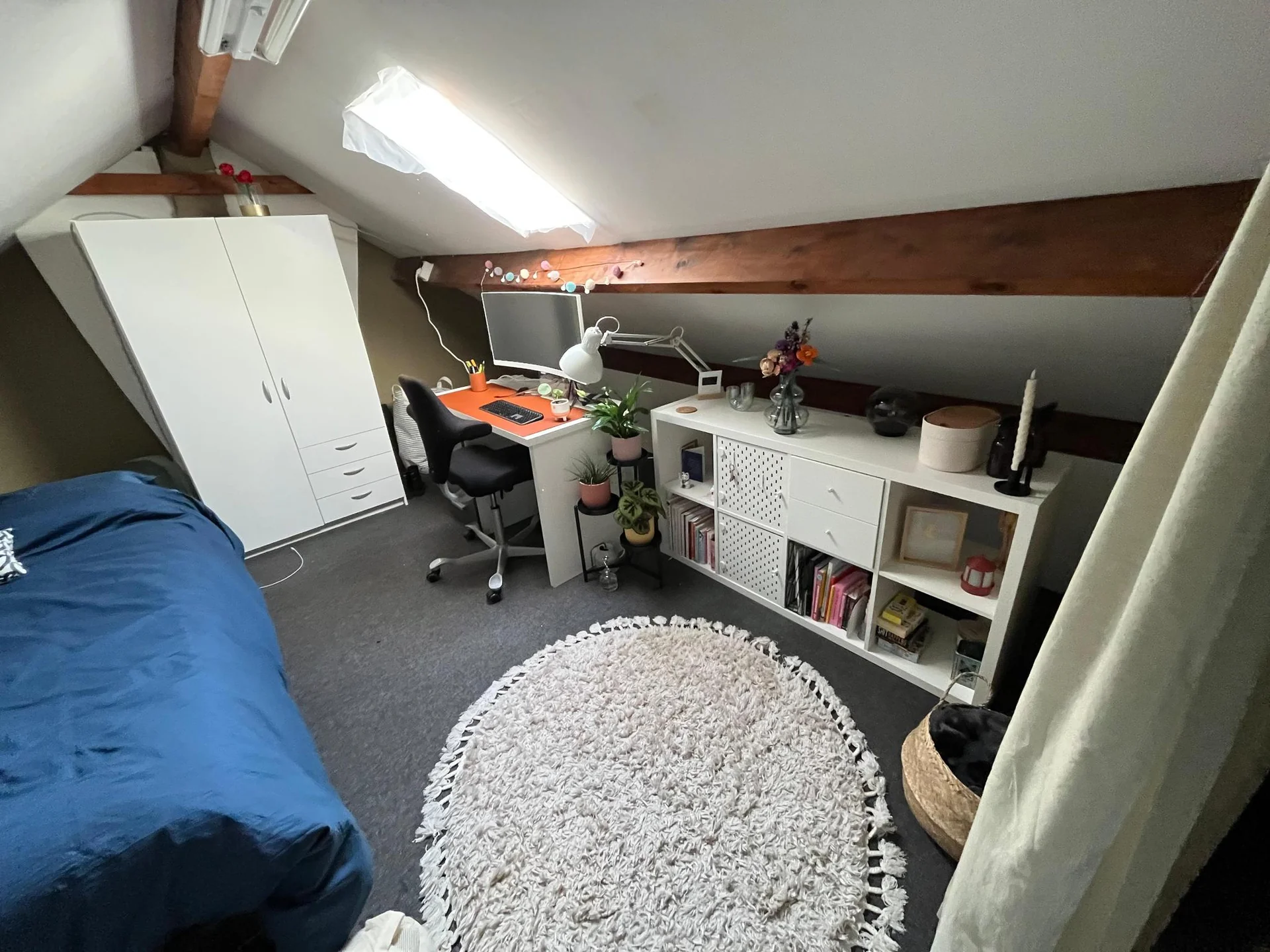 geblurde versie van de foto als achtergrond