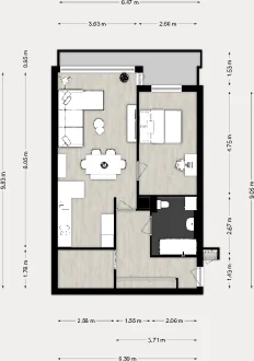 geblurde versie van de foto als achtergrond