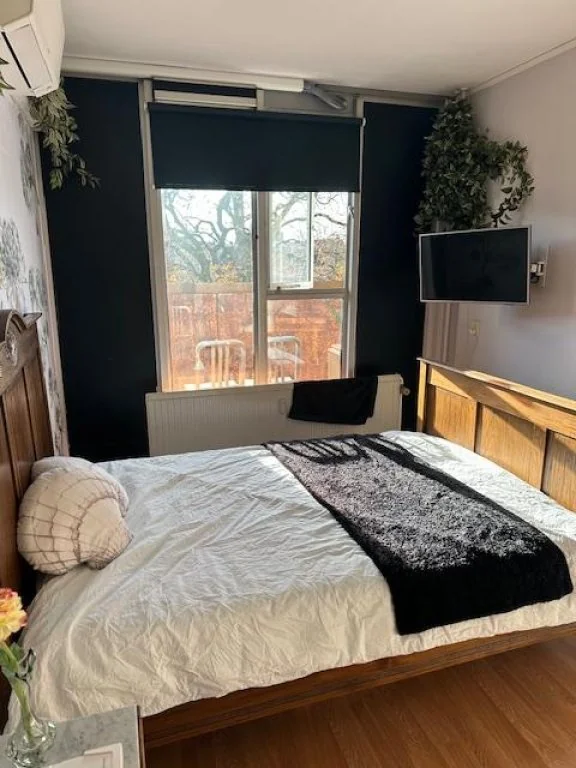 geblurde versie van de foto als achtergrond