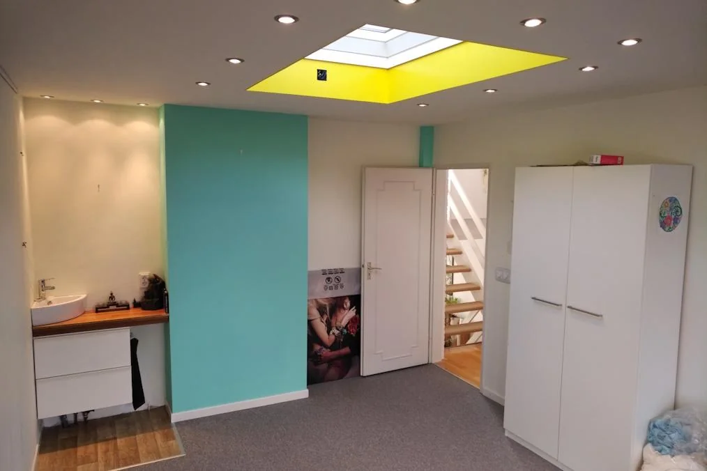 geblurde versie van de foto als achtergrond