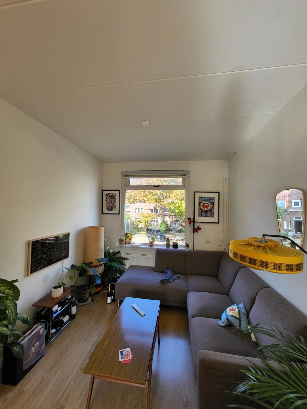 geblurde versie van de foto als achtergrond