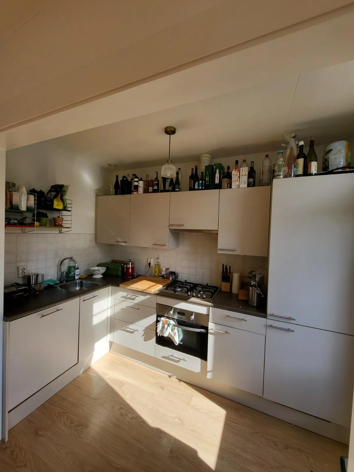 geblurde versie van de foto als achtergrond