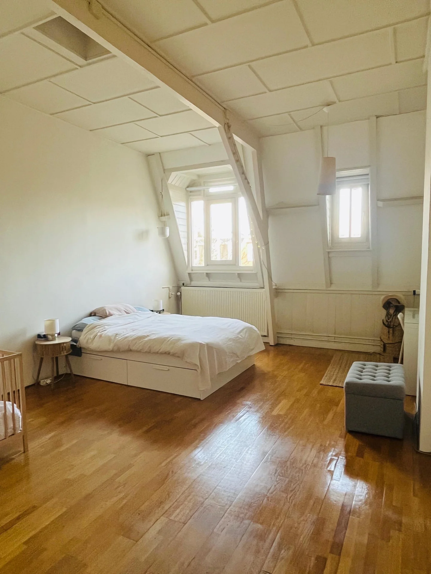 geblurde versie van de foto als achtergrond