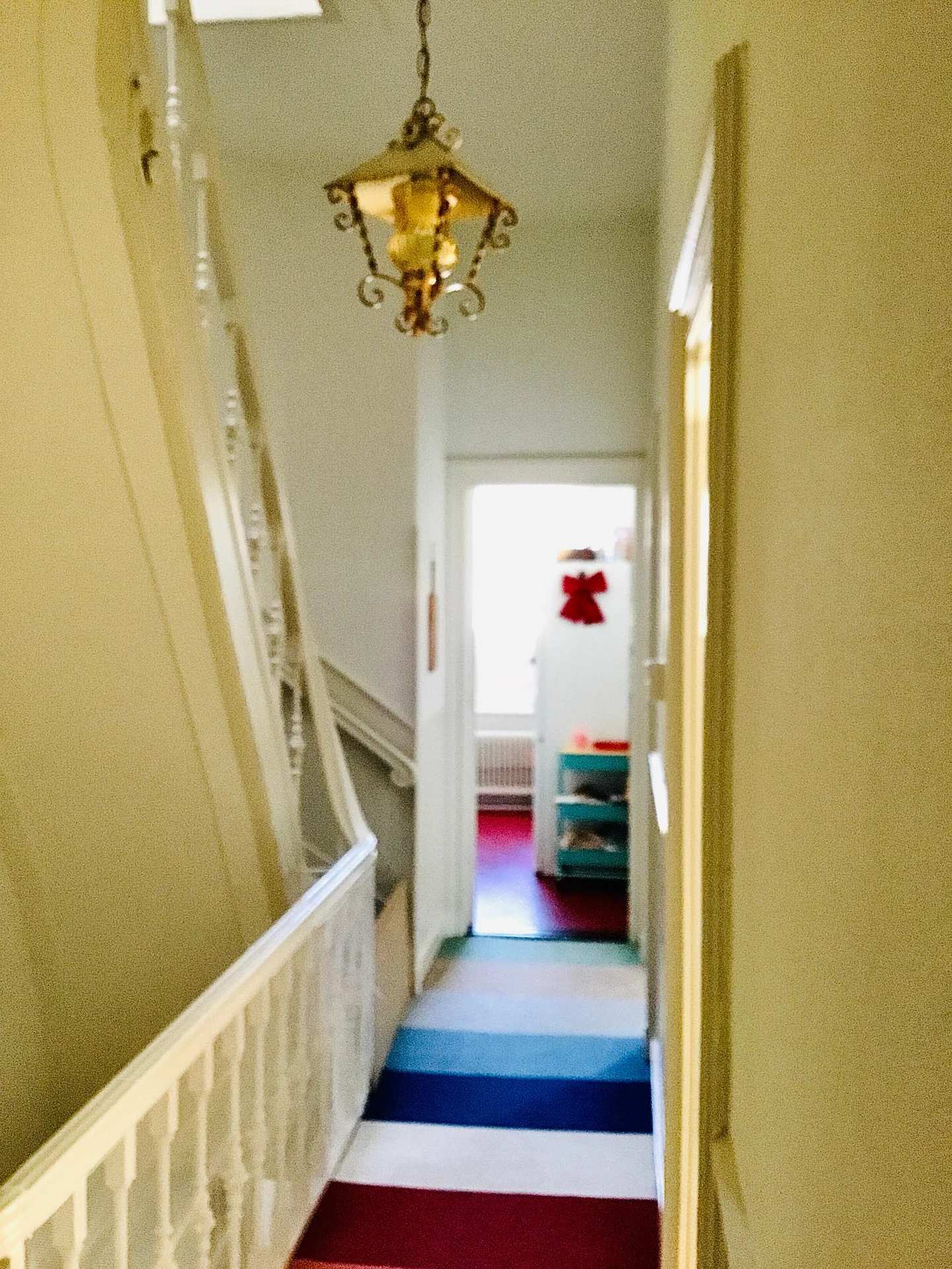 geblurde versie van de foto als achtergrond