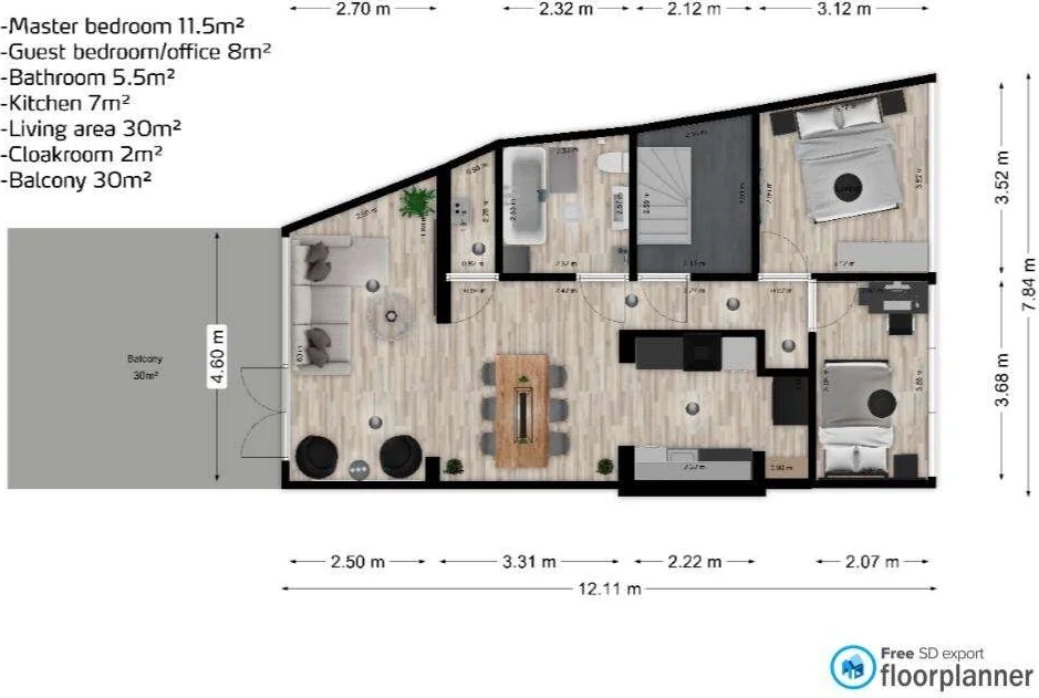 Foto van de Appartement gelegen aan de Hoogstraat in Eindhoven