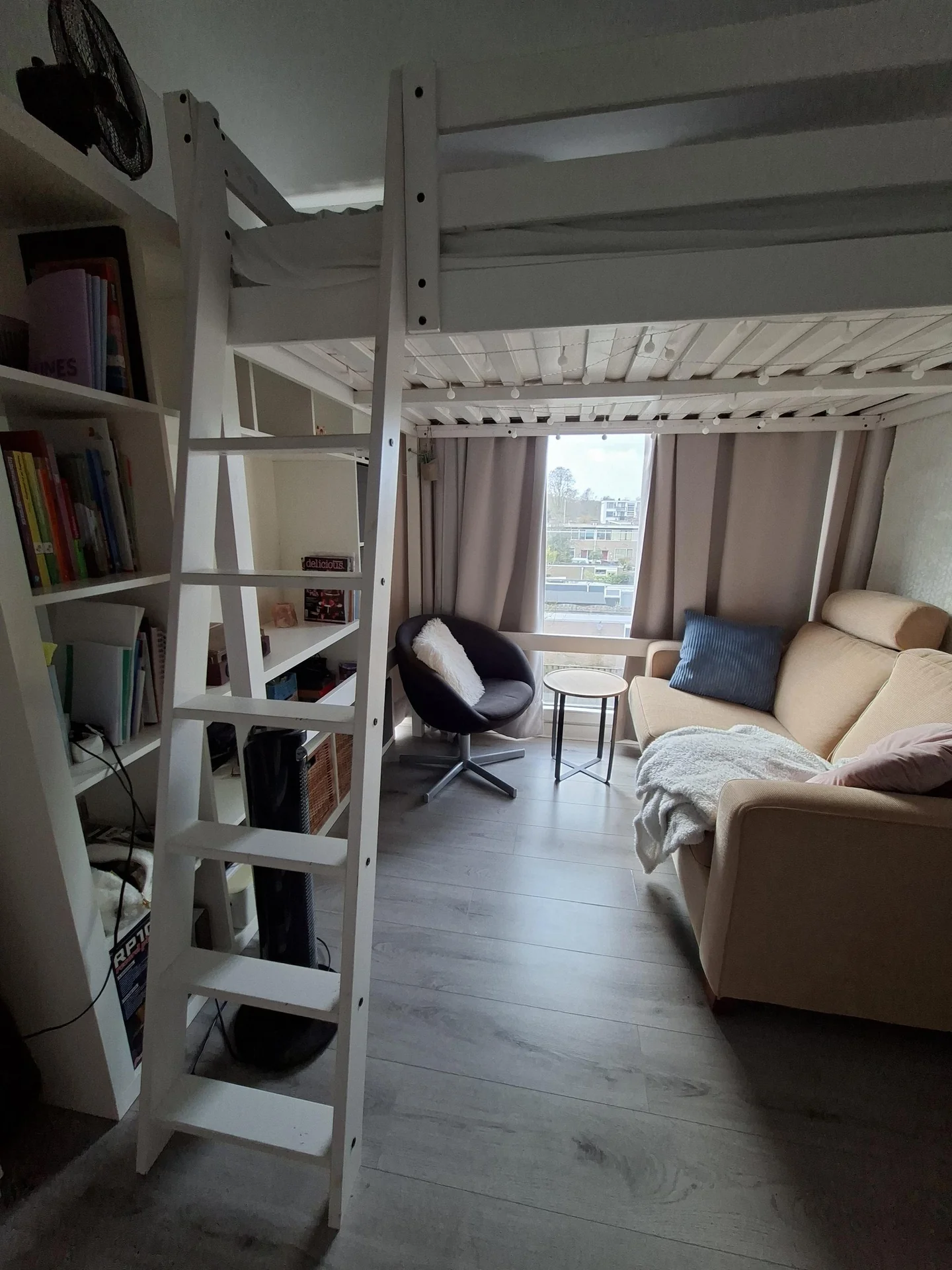 geblurde versie van de foto als achtergrond