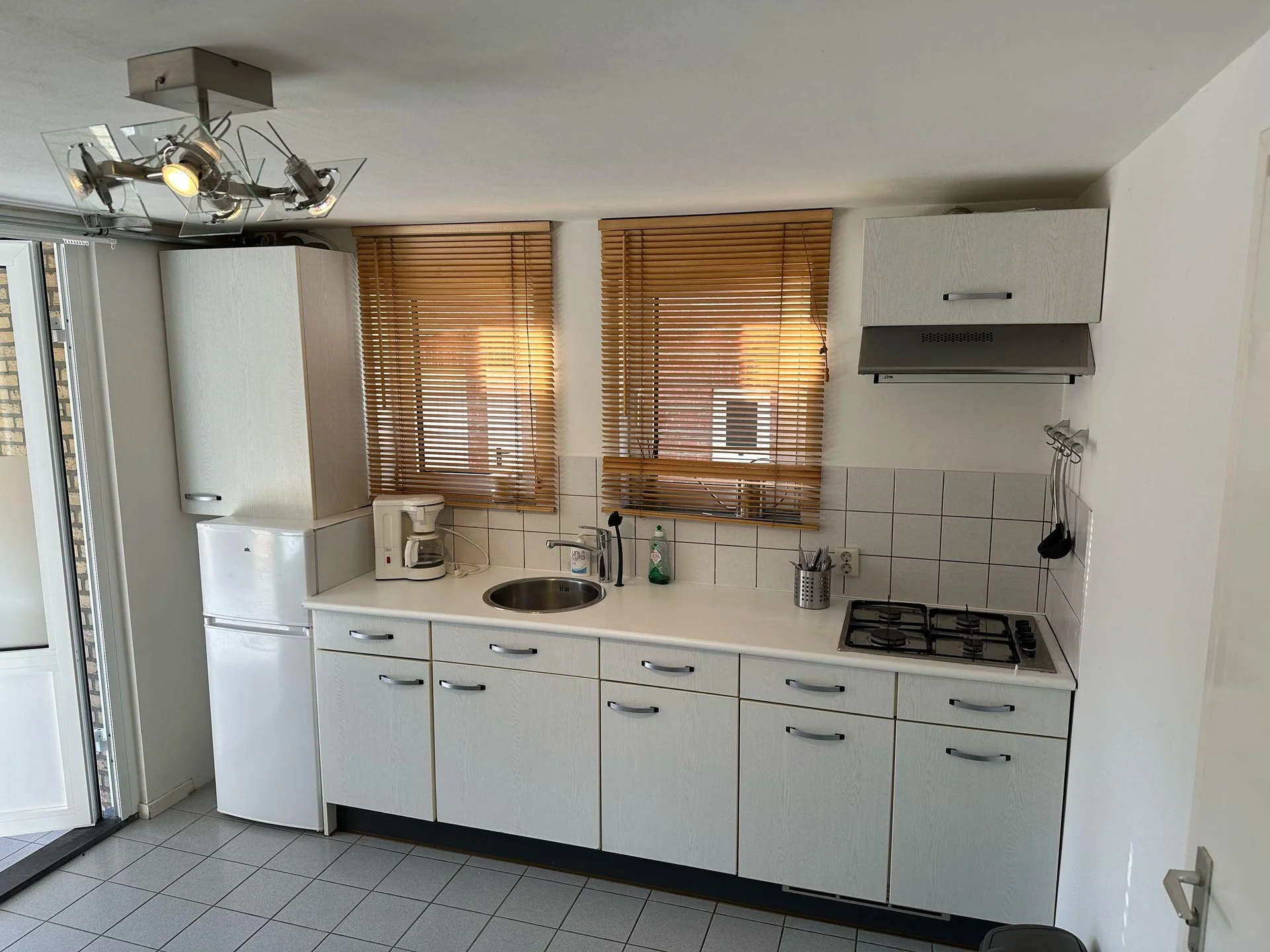 geblurde versie van de foto als achtergrond