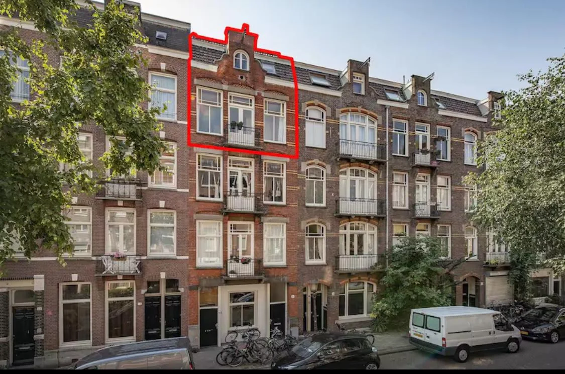 Foto van de Appartement gelegen aan de Hasebroekstraat in Amsterdam