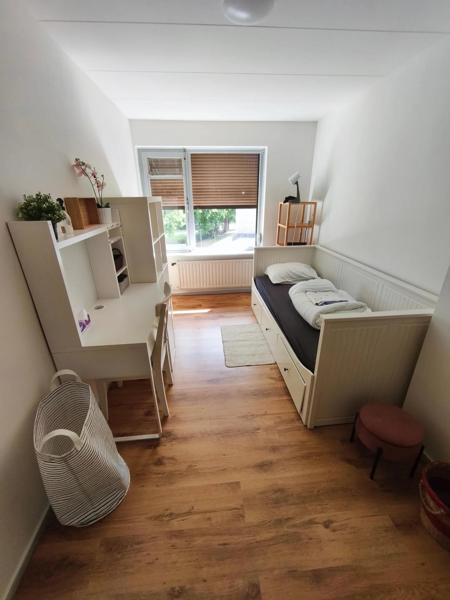 geblurde versie van de foto als achtergrond