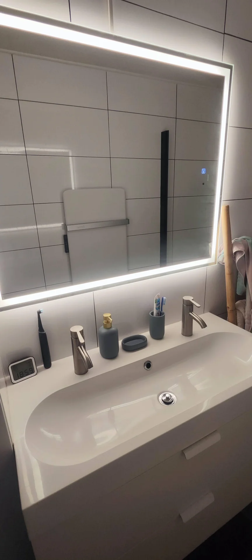 geblurde versie van de foto als achtergrond