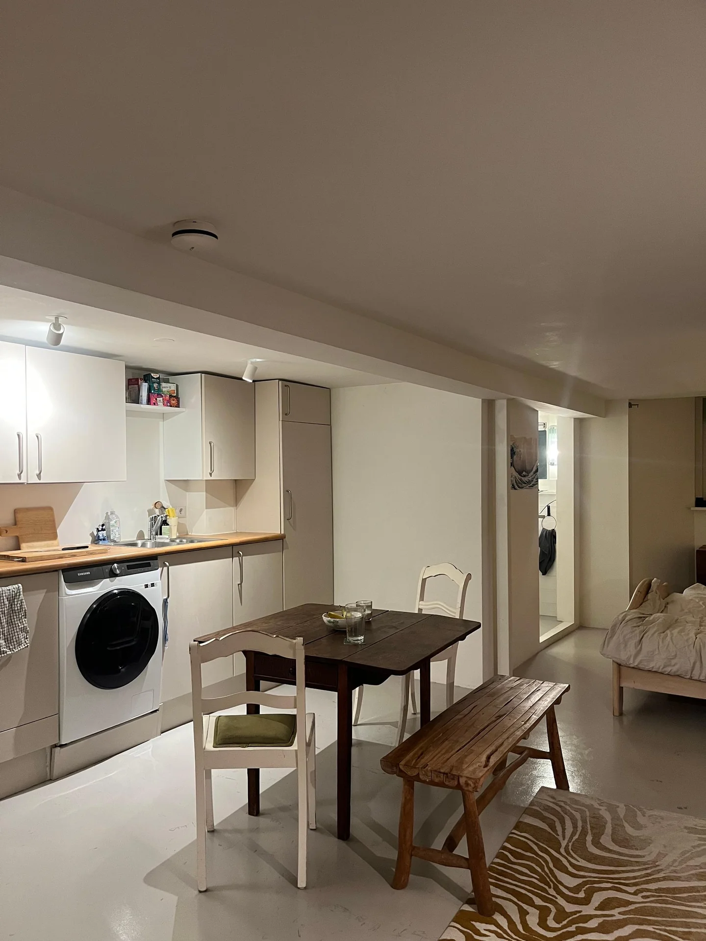 geblurde versie van de foto als achtergrond