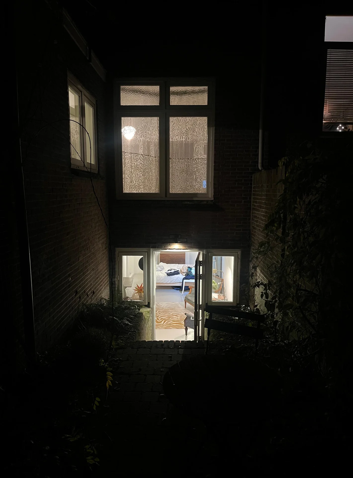 geblurde versie van de foto als achtergrond