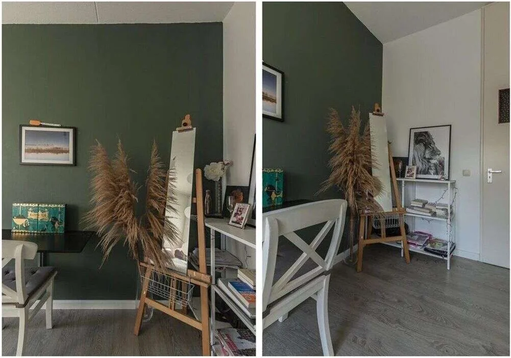 geblurde versie van de foto als achtergrond