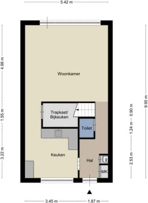 geblurde versie van de foto als achtergrond